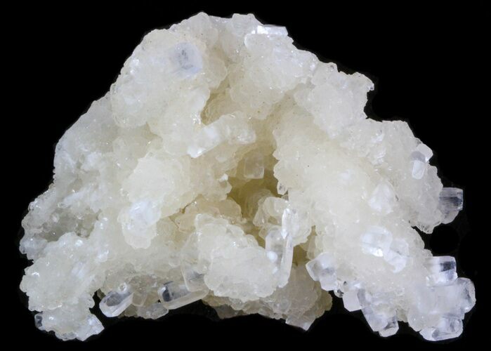 Apophyllite Crystals on Prehnite - India #39918